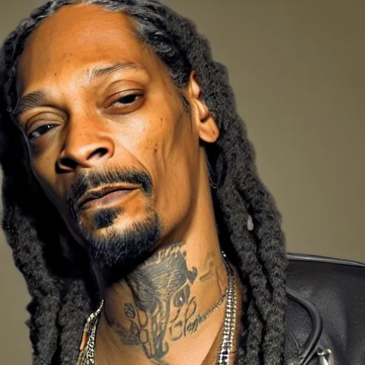 Image similar to Snoop dog in Sons of anarchy very detail4K quality super realistic