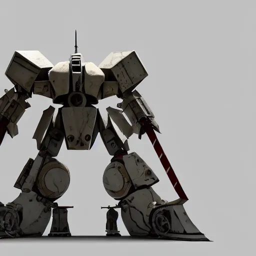 Image similar to gigantic colossal Greek hoplite mech made of marble stone and alabaster stone, kintsugi repaired. Giant medieval warrior mecha. low angle shot, mech concept HD 8k render art.