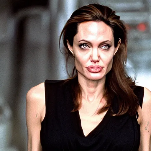 Image similar to angelina jolie as the terminator