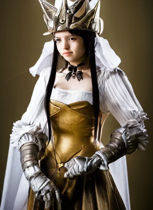 Image similar to a full portrait photo of real - life princess garnet final fantasy ix character, f / 2 2, 3 5 mm, 2 7 0 0 k, lighting, perfect faces, award winning photography.