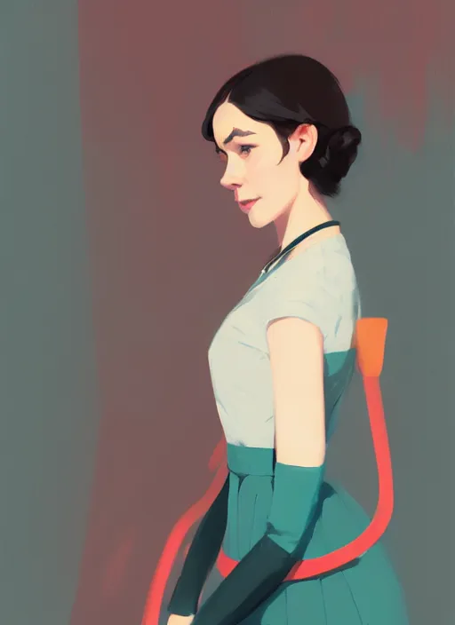 Image similar to a portrait of a pretty young lady by atey ghailan