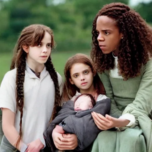 Image similar to hermione granger with her children