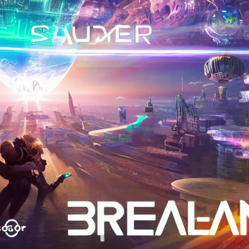 Image similar to a beautiful dream of infinity! shaders 3 d hyperrealistic cyberpunk dreamscape ready player one