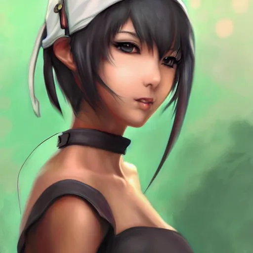 Prompt: yuffie kisaragi, digital painting by artgerm