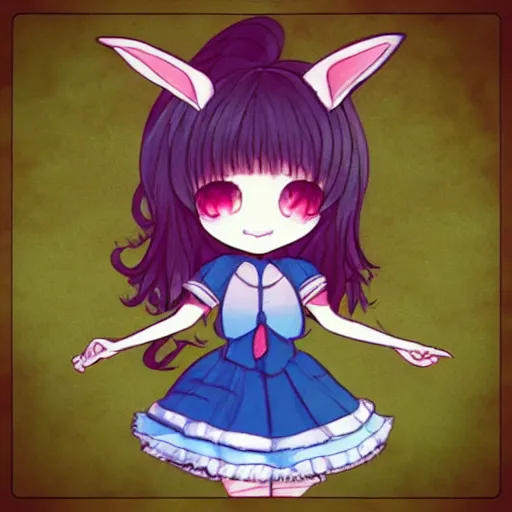 Prompt: “ original chibi bunny girl brom ”