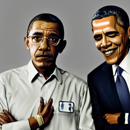 Prompt: Barack Obama as Gustavo fring