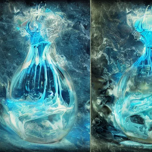 Image similar to melted liquephotographs submerged digitalart