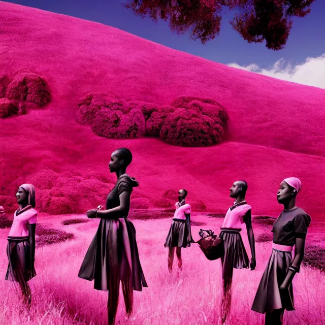 Image similar to fragrance advertising campaign by richard mosse