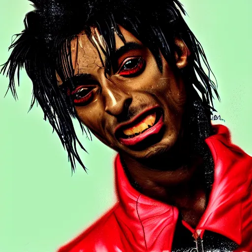 Prompt: playboi carti as a vampire digital art 4 k the detailed super realistic