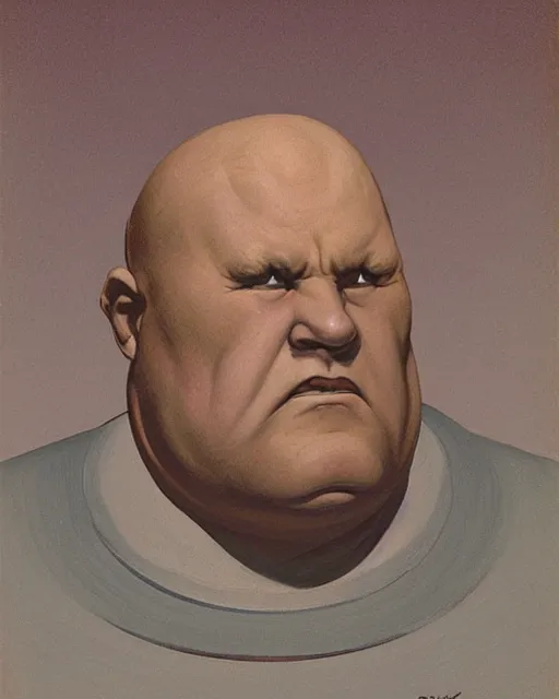 Image similar to morosthesophist, fat, portrait by ralph mcquarrie