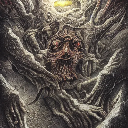 Prompt: soul crusher, dan seagrave art