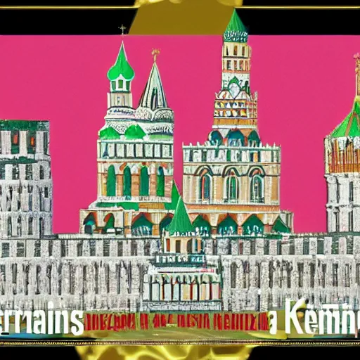 Prompt: kremlin made of sugar