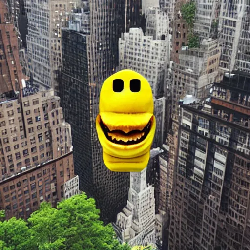 Prompt: evil Banana in ny