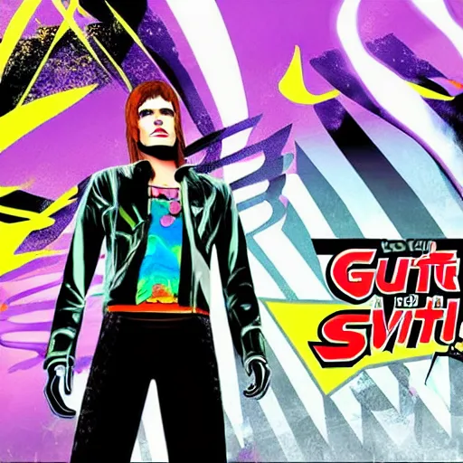 Image similar to Ziggy Stardust in gta v loading screen artwork