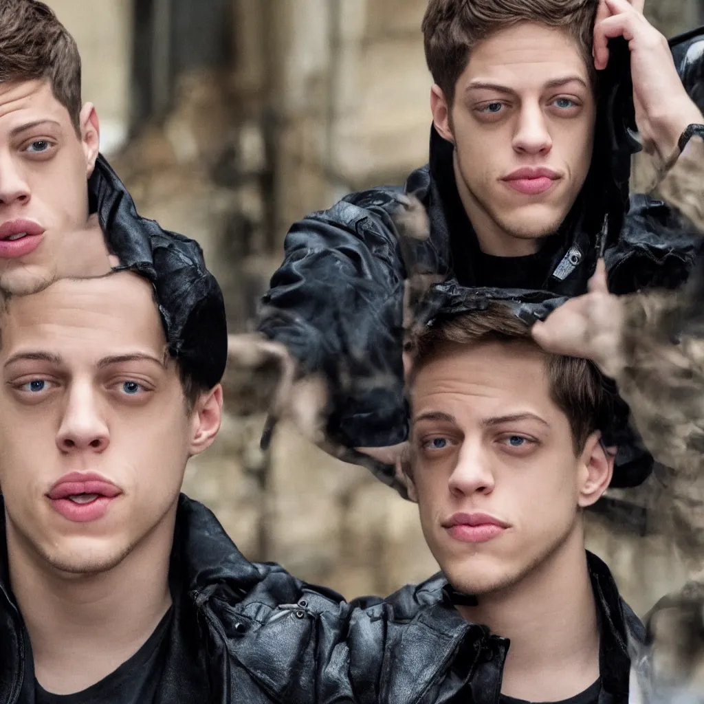 Image similar to pete davidson in an action movie