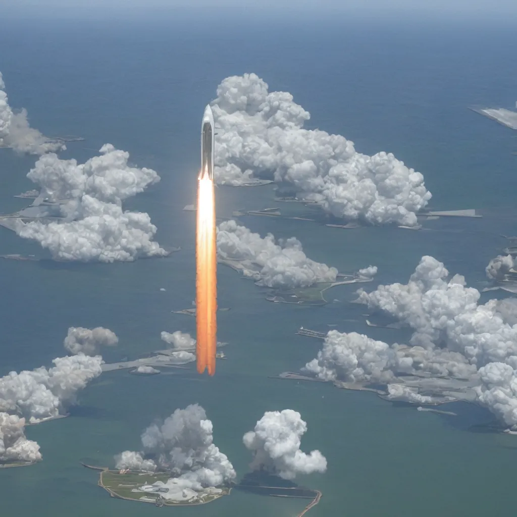 Image similar to next gen ssto launching from florida