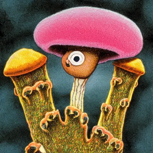 Image similar to a fungus king