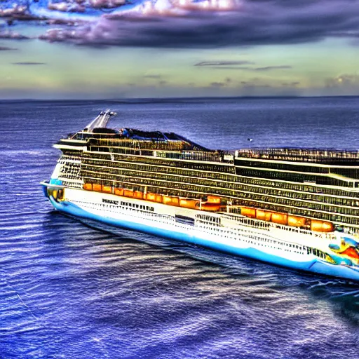 Image similar to olsen the norwegian cruise ship, realistic, hdr, hdd, clear image,