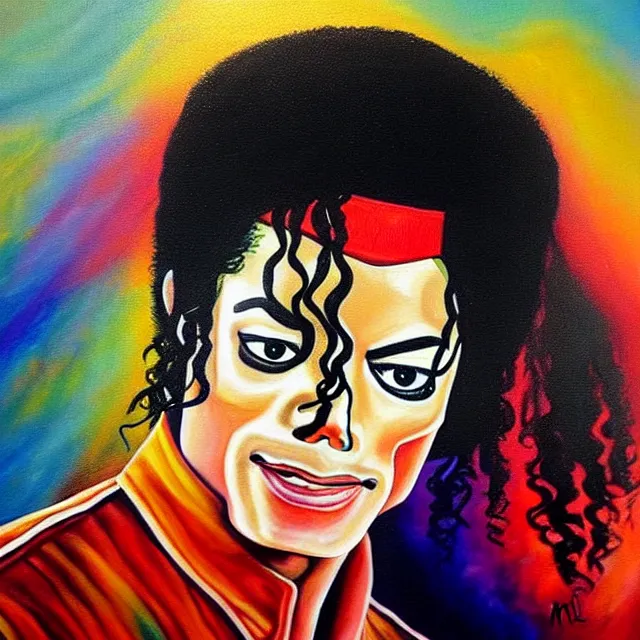 Image similar to a beautiful painting michael jackson, by alberto mielgo movie jibaro