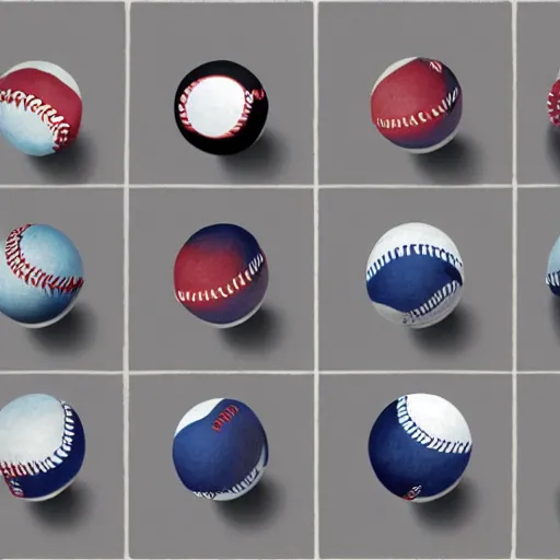 Prompt: tidal wave of baseballs, concept art, by Takumi Park