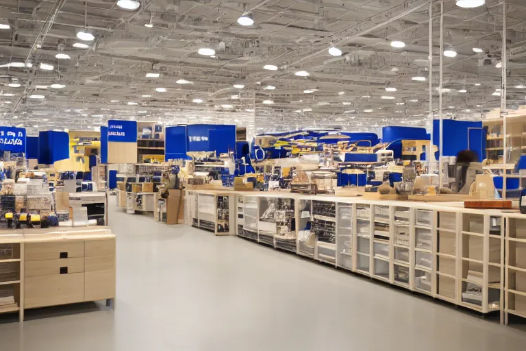 Image similar to Cutecore ikea store ikeacore, fractaling outwards 85mm f/11 interior photography