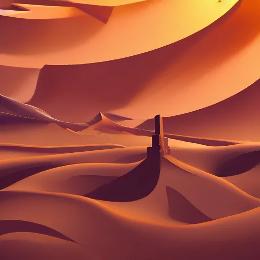 Prompt: monument valley in the style of dune, 8 k, cinematic, upwards perspective,