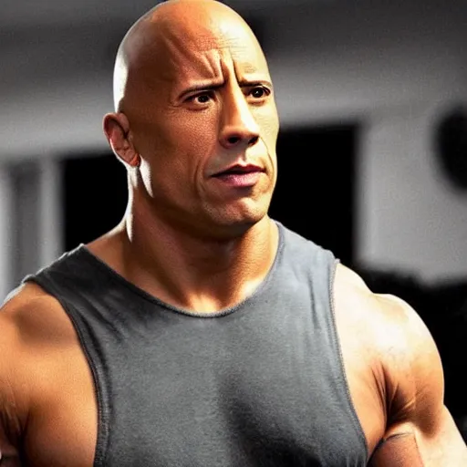 Image similar to combination of Dwayne Johnson and Vin Diesel