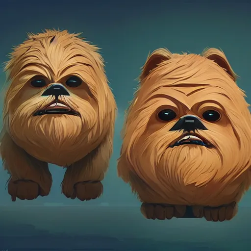 Image similar to face icon stylized minimalist ewoks, loftis, cory behance hd by jesper ejsing, by rhads, makoto shinkai and lois van baarle, ilya kuvshinov, rossdraws global illumination