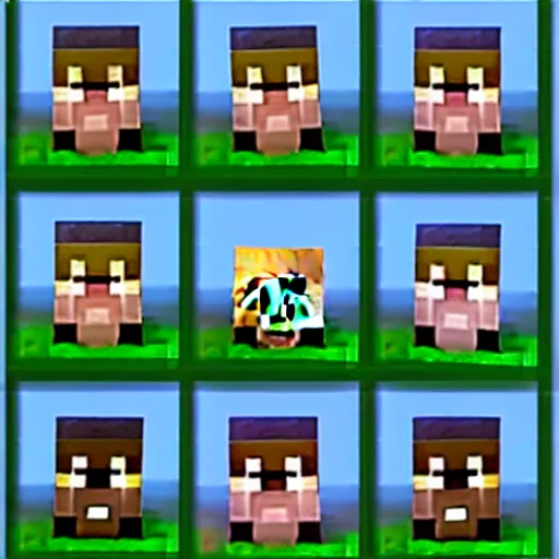 Image similar to Faces of minecraft players