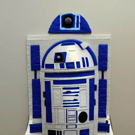 Prompt: r 2 d 2, felt