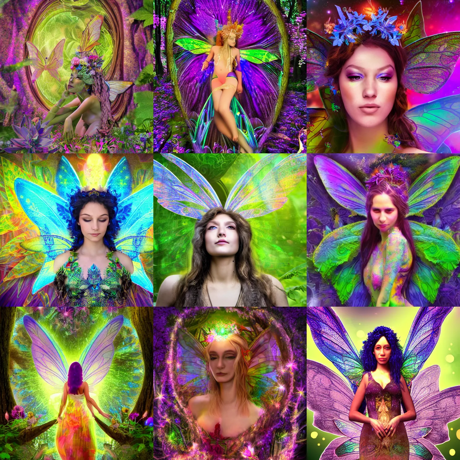 Prompt: The beautiful faerie goddess I see on salvia trips, 8k