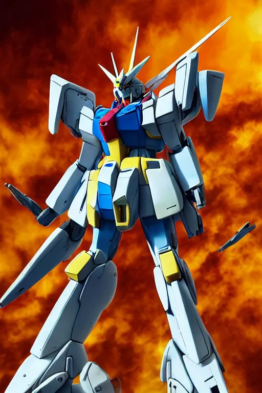 Prompt: realistic photo of a Gundam