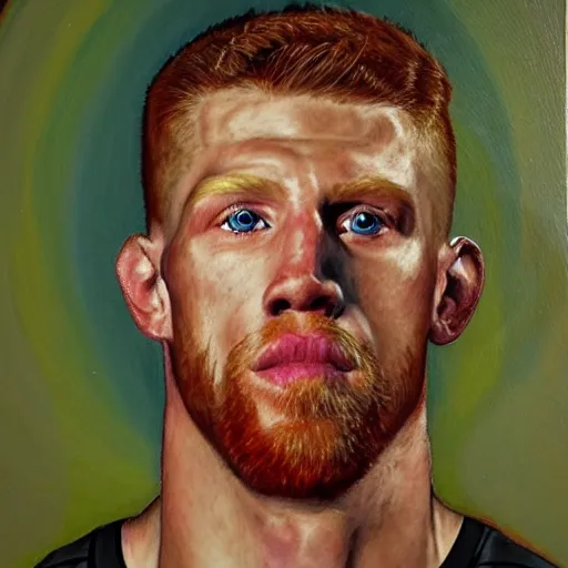 Prompt: portrait of Sam Alvey, UFC, oil painting, highly detailed