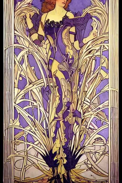 Prompt: Art Nouveau is an international style of art, architecture, and applied art, especially the decorative arts, known in different languages by different names: Jugendstil in German, Stile Liberty in Italian, Modernisme català in Catalan, etc. In English it is also known as the Modern Style.