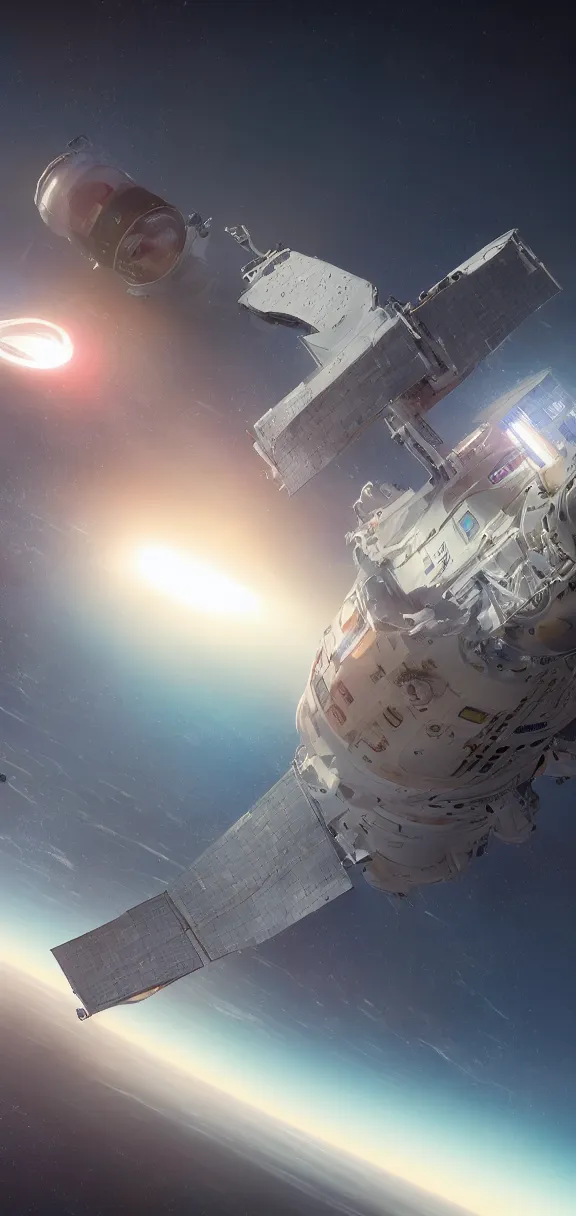 Image similar to photo of 8k ultra realistic spacecraft starship, spacex, clear sky, full of colour, cinematic lighting, battered, trending on artstation, 4k, hyperrealistic, focused, extreme details,unreal engine 5, cinematic, masterpiece, art by John Harris