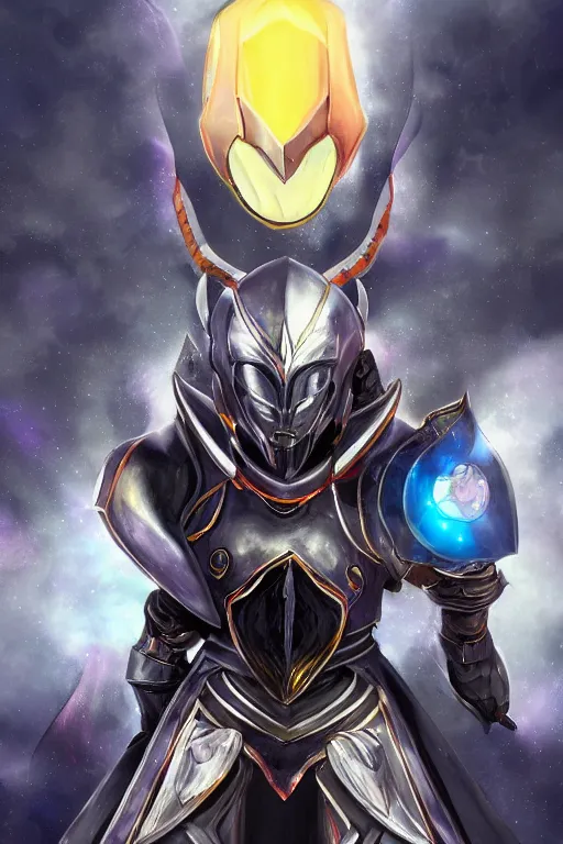 Image similar to helmet armor guardian destiny in witch queen illumination ray tracing hdr fanart arstation by sung choi robot ninja mask and eric pfeiffer and gabriel garza and casper konefal