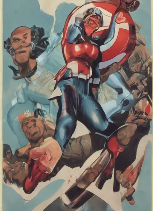 Image similar to beautiful black female captain america. afro - feminist captain america wins wwii. american wwii propaganda poster by james gurney, rob liefeld and pixar. gorgeous face. overwatch, realistic. black power