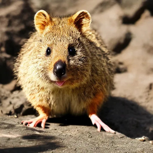 Prompt: a quokka wearing a hawaii shirt, photorealistic 4 k