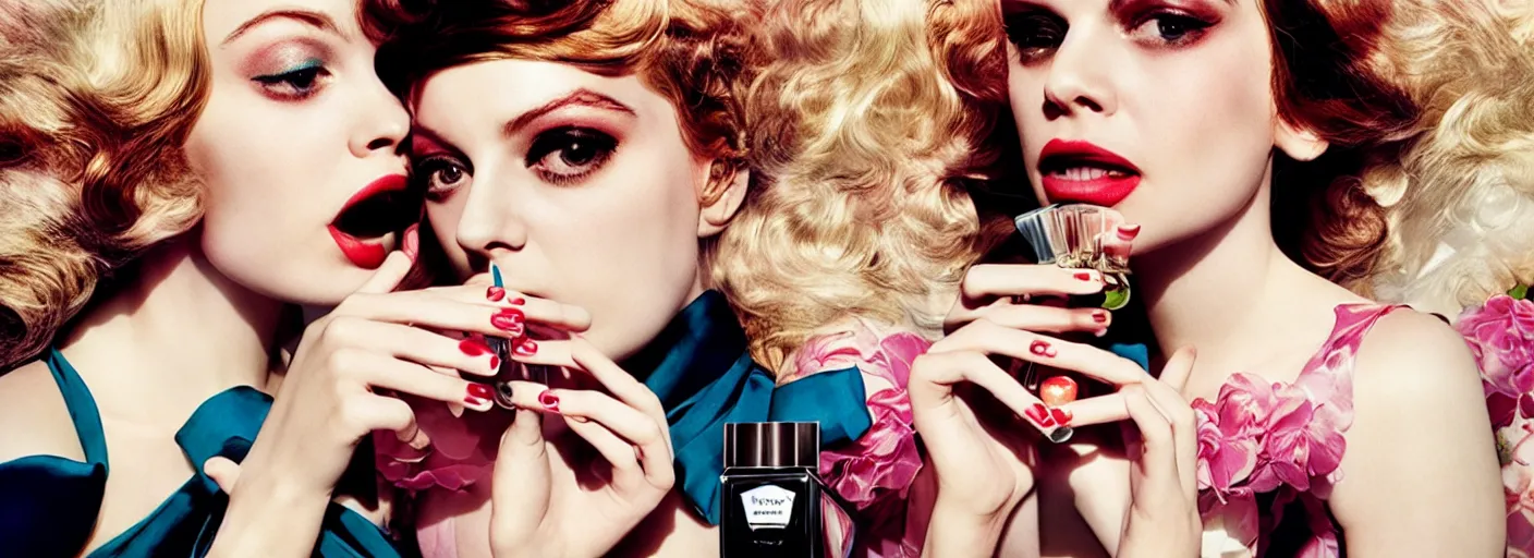 Image similar to fragrance advertising campaign by alex prager detailed, intricate