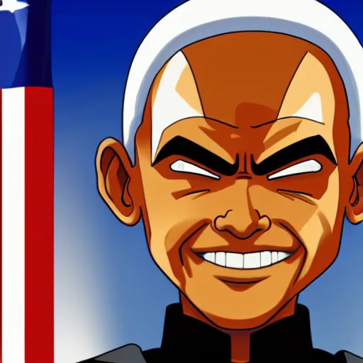 Image similar to Obama as Krillin, 4k