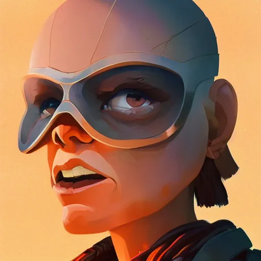 Image similar to face icon stylized minimalist mad max beyond thunderdome, loftis, cory behance hd by jesper ejsing, by rhads, makoto shinkai and lois van baarle, ilya kuvshinov, rossdraws global illumination