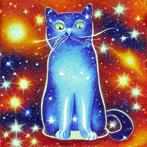 Image similar to cosmic cat