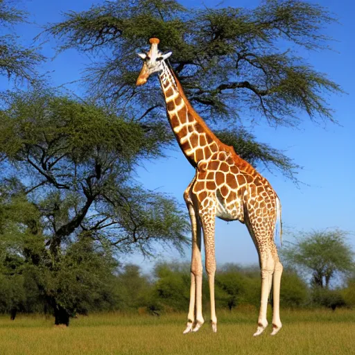 Image similar to giraffe as tree