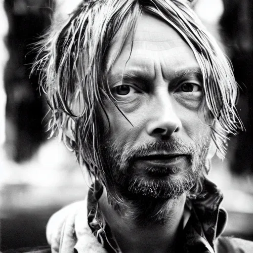 Image similar to thom yorke singer songwriter rolling stone, a photo by colin greenwood