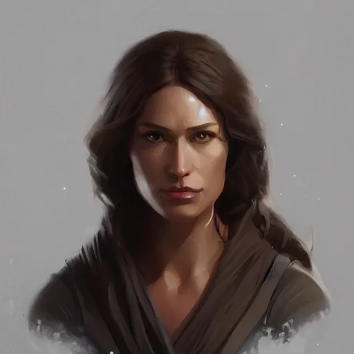 Image similar to portrait of a woman by Greg Rutkowski, Jaina Solo from the Star Wars Expanded Universe, highly detailed portrait, digital painting, artstation, concept art, smooth, sharp foccus ilustration, Artstation HQ