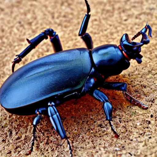 Prompt: stag beetle hybrid lucanus cervus