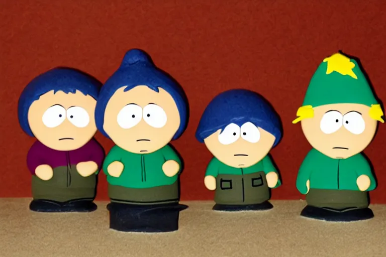 Image similar to Southpark in claymotion