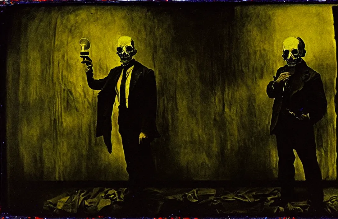 Image similar to excellent gesture and form applied his knowledge of mathematics in his paintings violent world uv light intact flawless ambrotype from 4 k criterion collection remastered cinematography gory horror film, ominous lighting, evil theme wow photo realistic postprocessing detailed foreground painting by caspar david frederich