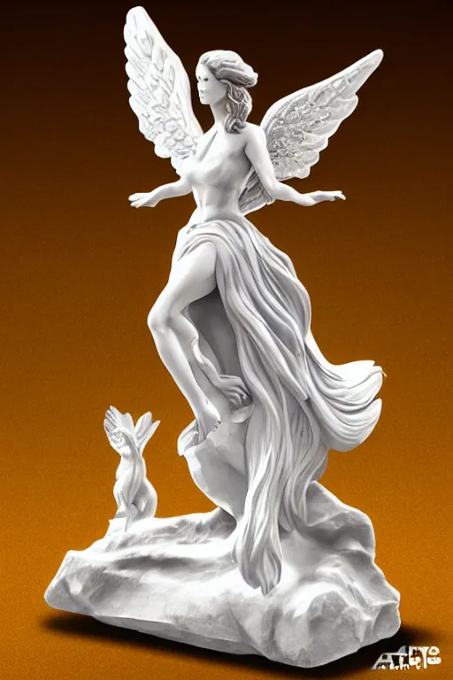 Image similar to crystal angel figurines, Trending on artstation, artstationHD, artstationHQ, 4k, 8k