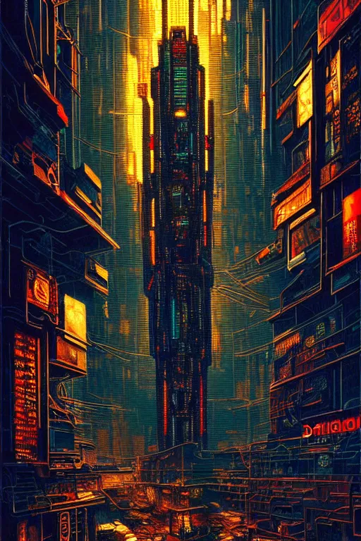 Image similar to beautiful cyberpunk oil painting, perfect lighting. professional design, intricate complexity, by dan mumford and by alberto giacometti, peter lindbergh, malevich, william stout